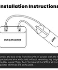 Installation instructions for Hard Start Kit For Air Conditioners With High Torque Capacitors 115V To 288VAC 2 Pack