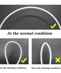 4mm OD Nylon Pneumatic Air Line Tubing Clear 32.8 Ft Long, 2.5mm ID, SAE J844 Tubing bending conditions illustration