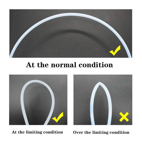 Pro Grade Nylon Pneumatic Air Line Tubing 8 Mm Outer Diameter 5 16 Inch Black Air Hose For Compressors Air Brakes And Fluid Transfer 32 Feet Long showing normal and limiting conditions.