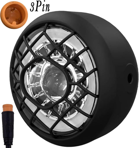 Beastly Ebike Front Light For Night Riding With 3 Pin Connector Waterproof LED Bike Headlight 36V 48V 52V Compatible Super Bright Front Lamp For MTB City Commuter Easy Install And Remove