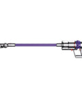 Cyclone V10 Animal Cordless Vacuum Cleaner With Quick Release Extension Hose side view with purple finish.