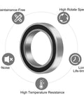 Image of Ten Piece Set Of 6905 2RS Ball Bearings 25x42x9mm Thin Section Double Rubber Sealed Pre Lubricated Chrome Steel, shown with benefits.