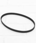 Two Pack 160XL037 Timing Belts 50 Tooth 10mm Wide 406mm Perimeter Cogged Rubber Drive Belt With Fiberglass Cord For Heavy Duty Industrial Machines Replacement Black on a white background