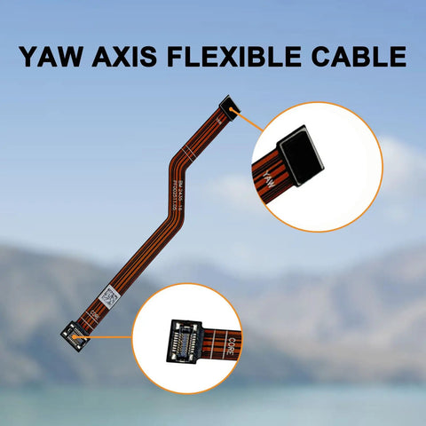 Gimbal Ribbon Cable Replacement for Air 3s Drone, showcasing PTZ flat ribbon wire with highlighted connectors.