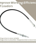 Push Pull Joystick Control Cable for KIOTI Loader DK45 DK451 DK451C Replacement 360010250 in steel-core for loader control