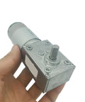 Super High Torque 12 Volt Dc Worm Geared Motor With Encoder Disk For Industrial Automation and Robots That Gets The Job Done Smooth And Reliable held in hand