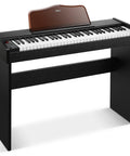 61 Key Starter Keyboard Piano With Classic Wooden Frame Electric Digital Piano Sustain Pedal Music Stand USB MP3 Audio Mic and Headphone Support Kid Friendly Gift For Girls Daughter Birthday