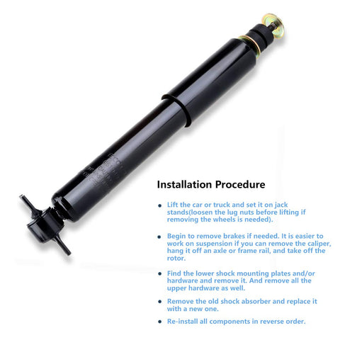 Front And Rear Shock Absorber Kit For Silverado 1500 And Sierra 1500 1999 Through 2007 344380 Gas Strut Auto Shocks