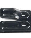 Heavy Duty Thickened Horizontal Table Leaf Connectors with rustproof flat head screws, black iron, size 38x38x18 mm.