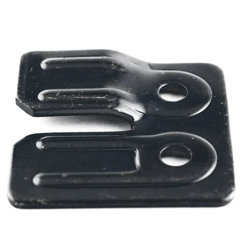 Heavy Duty Thickened Horizontal Table Leaf Connectors with rustproof flat head screws, black iron, size 38x38x18 mm.