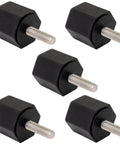 Five Pack Aftermarket Black Thumbscrews for Ice Machines DCM F KM KML FS Series 415949G11 replacement hardware with metal shafts