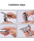 Installation steps of Lightweight 80cc Manual Grease Gun Handheld High Pressure Filler For Auto And Excavator Maintenance
