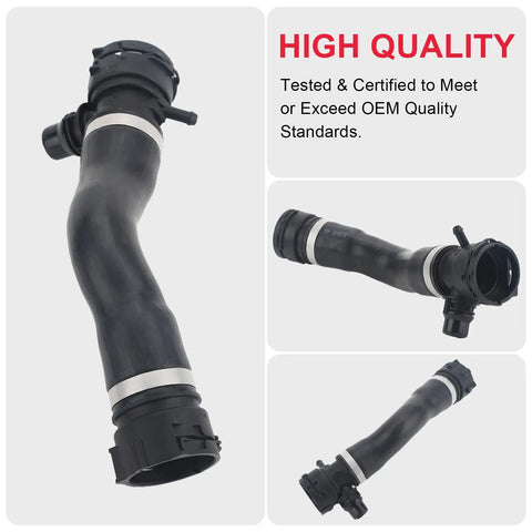 BMW Engine Upper Radiator Coolant Water Hose Pipe Replacement Fits E82 E88 E92 E90 E91 Z4 128i OEM 17127531579