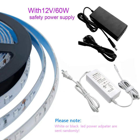Ultra Bright 60W UV LED Black Light Strip Waterproof IP65 5M 300 LEDs 395nm-405nm SMD3528 with 12V 5A Power Supply