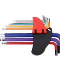 Top Grade Hex Key Set With Colorful Ball End Metric Wrench Kit Made From Tough Cr V Steel For Bike Furniture And Electrical Repair Fixing Jobs 10 piece holder