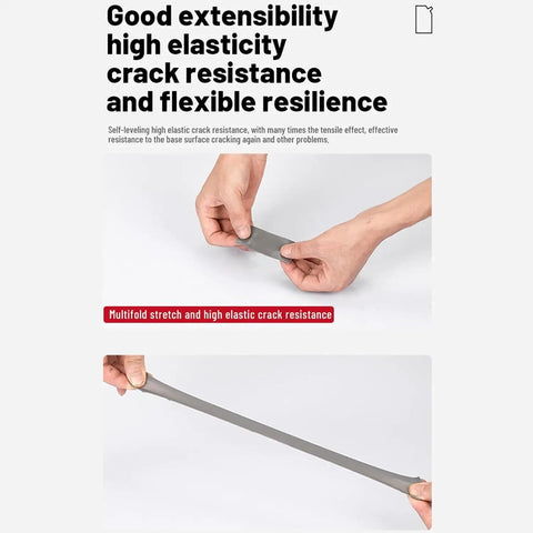 Demonstration of high elasticity and crack resistance of indoor and outdoor concrete crack filler self leveling waterproof patch