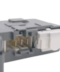 Close-up of Washer Door Lock Assembly Replacement For 5304505231 And 5304514774 in gray plastic with connectors, no sweat install.