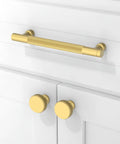 10 Pack Brushed Gold Knurled Cabinet Pulls 5 Inch 128mm Ideal For Kitchen Cabinets And Drawers Durable Metal Hardware With Easy Installation