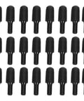 24 Pack Shelf Pins Set With Balanced Support Carbon Steel And Rubber Covers Black Easy Install Furniture Shelf Pegs