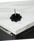 Spare Tire Bolt Replacement Clamp for Secure Tire Mounting on a countertop, showcasing high strength design and black finish.