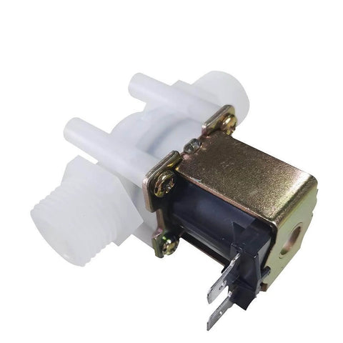 DC 12V 1/2 Inch Solenoid Valve NC Normally Closed Water Inlet Flow Switch with G1/2 Thread for Appliances