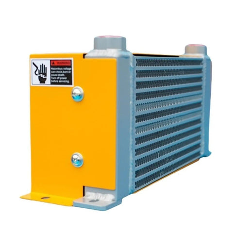 Hydraulic Aluminum Alloy Air Cooler With Oil Cooling Heat Exchanger Precise Welded Construction Efficient 34W Fan Fast Temperature Drop 60L Per Minute Flow Under 2MPa Working Pressure Industrial Cooling Solution