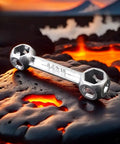 10 In 1 Hex Key Set With Dog Bone Aluminum Alloy Build Dope Portable Multi Tool in volcanic landscape
