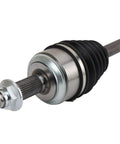 Honda Accord Front Passenger CV Axle Assembly For 2018 To 2022 1.5L Automatic CVT Direct Fit With Neoprene Boot For Reliable OE Grade Performance For Long Lasting Street Ready Reliability Easy Install, close-up splined end