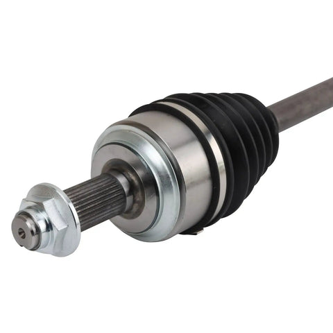 Honda Accord Front Passenger CV Axle Assembly For 2018 To 2022 1.5L Automatic CVT Direct Fit With Neoprene Boot For Reliable OE Grade Performance For Long Lasting Street Ready Reliability Easy Install, close-up splined end
