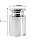 1000 Gram M2 Class Chrome Calibration Weight for Digital Scales and Pocket Scales Heavy Duty Steel with Flat Top and Bottom