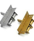 Spring Loaded Automatic Door Closer Hidden Concealed Hinge With Self Closing Mechanism And Adjustable Spring Gold Finish