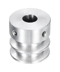 Beefy Aluminum Alloy V-Type Pulley With 12mm Bore And Double Groove, 30mm Outer Diameter, side view