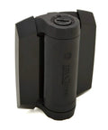 Heavy Duty Self-Closing Gate Hinges With Adjustable Tension For High Traffic Gates And Pool Fences Gloss Black Covers