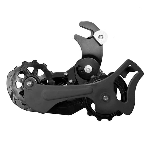 Tourney RD TY300 6 And 7 Speed Rear Derailleur Long Cage With Hanger Mount for MTB with smooth shifting mechanism.