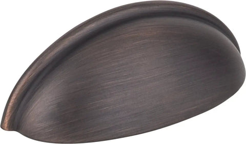 Three Inch Oil Rubbed Bronze Kitchen Cabinet Cup Pull Slick Heavy Duty Drawer Handle showing a stylish bronze finish surface.