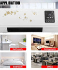 Dope 2000W Wall Mounted Air Conditioner And Heater With Touch Screen Remote Control Timing Feature PTC Ceramic for bathroom and living room use.