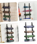 Heavy Duty Adjustable Wall Storage Straps For Garage Organization Rock Solid Wall Mount System To Hold Tools And Equipment Zero Sweat Setup with mounted gear.