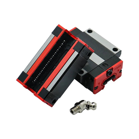 Get Your Hands On This High Precision Linear Guide Rail Kit HGH25CA Featuring Smooth Square Carriages And Ultra Low Friction Bearings For Effortless Machine Motion And Super Accurate Sliding Action Today. Linear rail block with grease fitting.