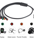 Harness Cable For Mid Drive Motors And Hub Kits 8Pin To 4 Connectors Waterproof Wire For BBS02 BBSHD G062 G063 E Bike 39.6 Inch