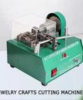 Heavy Duty Mini Motorized Lathe Cutting Machine For Silver Gold Copper Jewelry Lines Adjustable Speed Up To 6800 Rpm showcasing compact design and safety cover.
