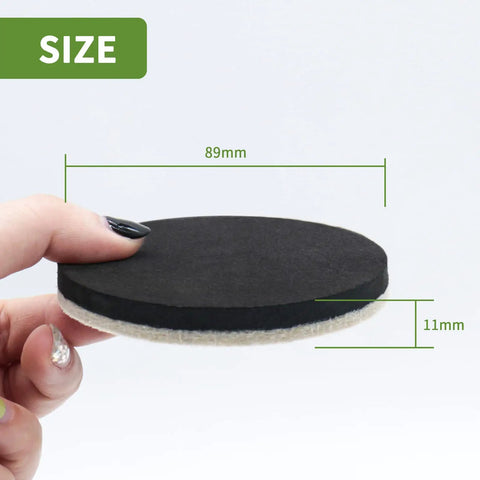 Felt Furniture Sliders For Hardwood Floors 8 Pack Three And A Half Inch Heavy Duty Moving Pads Protect Floors From Scratches For Chairs Tables And Other Furniture