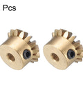 Beefy Bevel Gear Set For Hardware Projects Two Pieces 0.8 Module 1 To 1 Reduction 15 Teeth 3mm Bore 45 Degree Steering Gear Built Tough