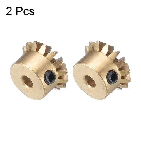 Beefy Bevel Gear Set For Hardware Projects Two Pieces 0.8 Module 1 To 1 Reduction 15 Teeth 3mm Bore 45 Degree Steering Gear Built Tough