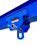 Beefy 2 Ton Steel Push Beam Trolley For Beams 3.9 To 5.9 In Flange Manual Hand Trolley With 4400 Lbs Capacity Heavy Duty Roller System
