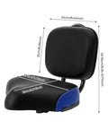 Comfy Tricycle Seat Cushion With Backrest For Bikes And E Bikes All Day Ride Padded PU Saddle With Back Support Wide Durable Bike Seat For Trikes Beach Bikes And Electric Ride Ons, 24x21cm backrest