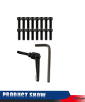 Bolts, hex key, and clamp for Two Piece 1500Mm Linear Guide Rail Set With Four Carriage Blocks For CNC Equipment Smooth Glide SBR12UU Sliders