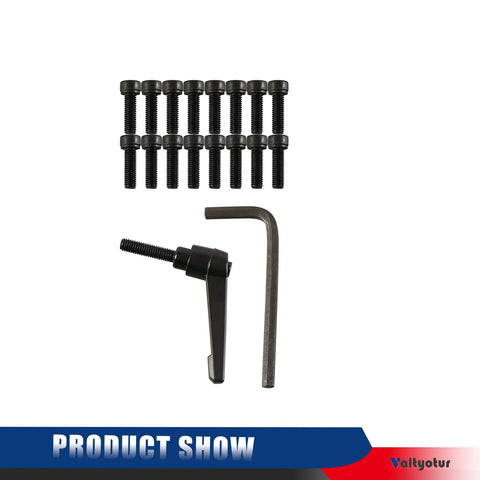 Bolts, hex key, and clamp for Two Piece 1500Mm Linear Guide Rail Set With Four Carriage Blocks For CNC Equipment Smooth Glide SBR12UU Sliders