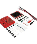 Portable Handheld Oscilloscope With 2.4 Inch TFT Display And Alligator Clip Probes, Beginner Electronics DIY Kit components