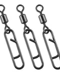 Heavy Duty Fishing Clips With Swivels Set Including Barrel Swivels, Quick Change Lure Snaps, Stainless Steel Tackle Connectors
