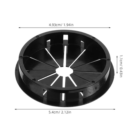 Check These 10 Pack Black Cable Grommets For Your Desk. Petalshaped Design Makes Wiring A Breeze With Secure Grip Locking Tabs To Save The Day And Keep Cords Safe From Damage While Styling Out Your Setup., black nylon cable grommet, 5.4cm wide